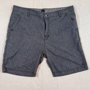Prana‎ Hemp Blend Shorts Mens Gray Casual Comfort Size 38x8L